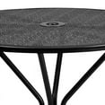 thumbnail image 2 of Flash Furniture Commercial Grade 35.25" Round Black Indoor-Outdoor Steel Patio Table with Umbrella Hole, 2 of 9