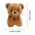thumbnail image 3 of hulanddfd Cute Plushes Bear, 4.33"x2.56" Stuffed Animals Pillow Cute Pet Doll Ornaments for Home Office and Holiday Party Gift for Family, 3 of 3