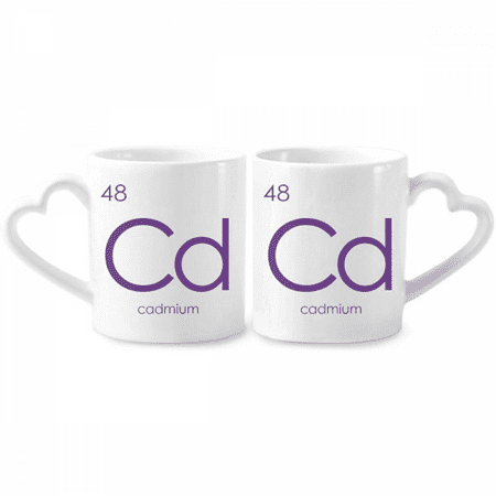 

Chestry Elements Period Table Transition Metals Cadum Cd Couple Porcelain Mug Set Cerac Lover Cup Heart Handle