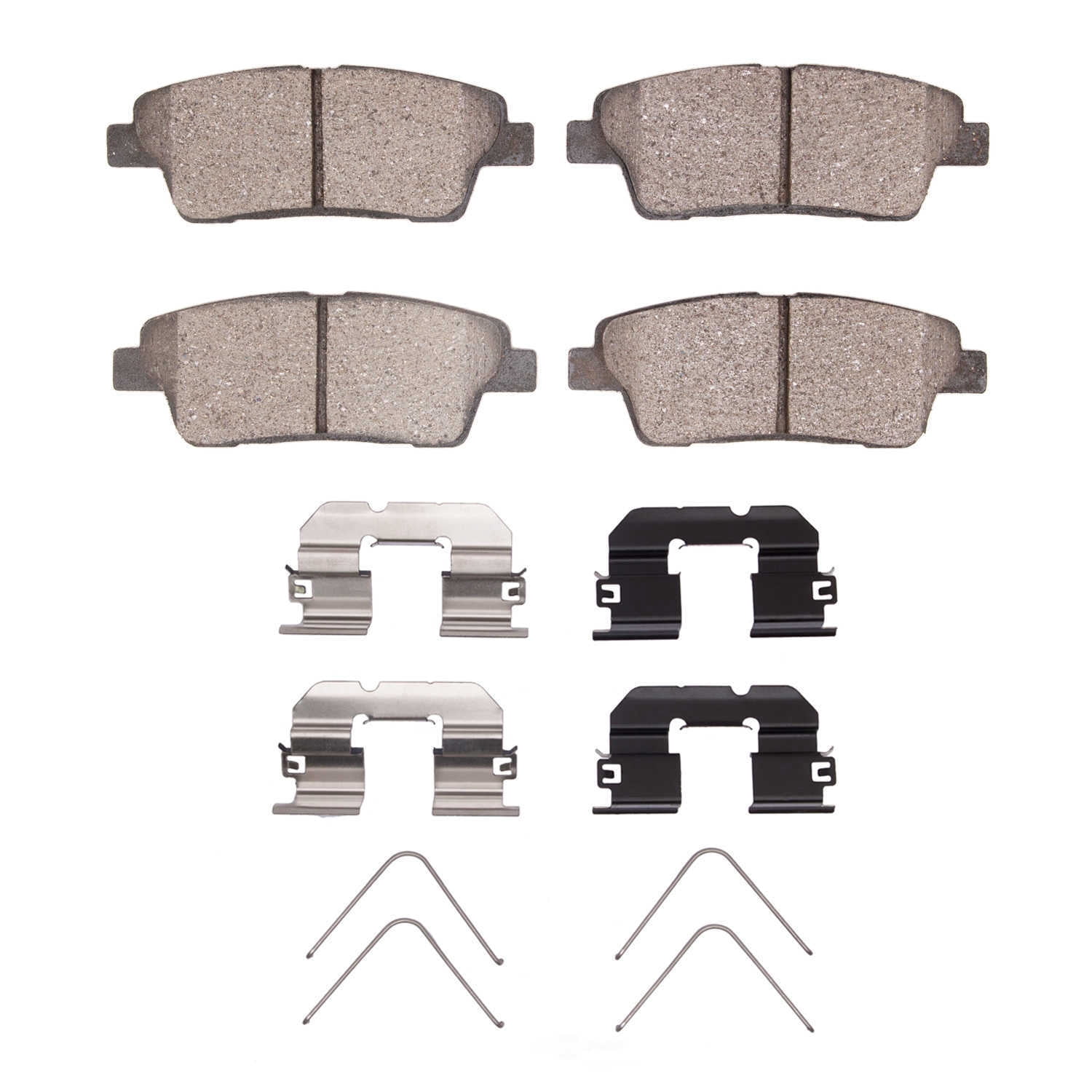 Dynamic Friction Company 1551-2100-01 DFC 5000 Advanced Brake Pads - Ceramic and Hardware Kit - OE