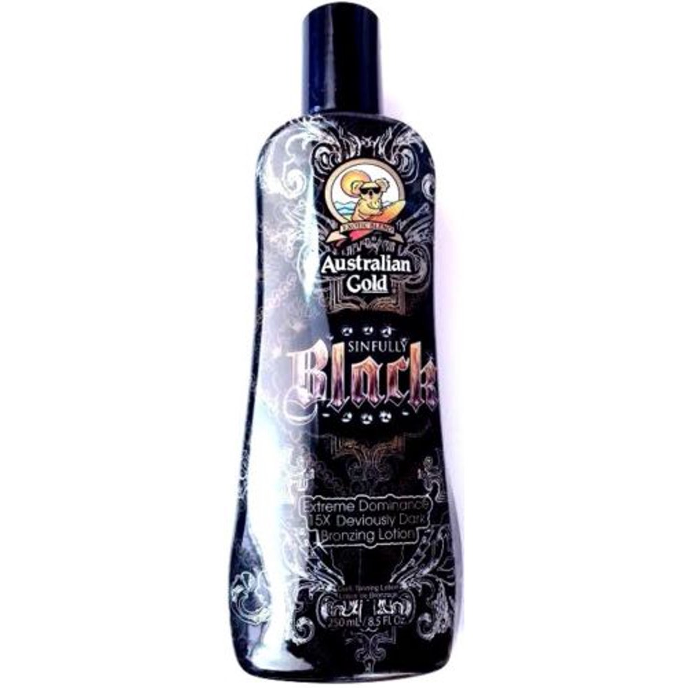 Australian Gold Sinfully Black 15x Bronzer Indoor Tanning Bed Lotion