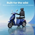 thumbnail image 4 of Upgrade Heavy Duty 3 Wheel Mobility Scooter for Seniors & Adults 500lbs Capacity,Arshin Electric Powered Wheelchair Device for Travel,800W All Terrain Mobility Scooter,31 Miles Range,7-15 Mph(Blue), 4 of 14