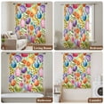thumbnail image 6 of Easter Colorful Eggs Sheer Curtains 84 Inches Long, Spring Floral Polka Dot Green Striped Light Filering Curtains, Breathable Simi Curtain Privacy Drapes for Living Room Bedroom Window Treatment, 6 of 9