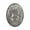 Silver, variant on Alloy Medieval Symbol Brooch Oval Shawl Sweater Pin