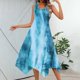 thumbnail image 1 of WILLBEST Vestidos De Mujer Vestido Casual De Verano Para Mujer Vestido Largo Sin Mangas Con Dobladillo De Pañuelo Vestido De Playa Con Bolsillos, 1 of 3