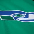 thumbnail image 4 of Men's Mitchell & Ness Green/Royal Seattle Seahawks Tie Breaker Vintage Logo Lightweight Anorak Half-Zip Windbreaker, 4 of 5