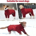 thumbnail image 5 of UOSIA Full Body Dog Winter Coat Warm Fleece Pullover Pajamas, Four Legs Dog Jacket, 5 of 7
