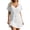 White, variant on Swimsuit Coverup for Women Short Sleeve V Neck Lace Eyelet A Line Mini Dress Beach Cover Up Bathing Suit Dress
