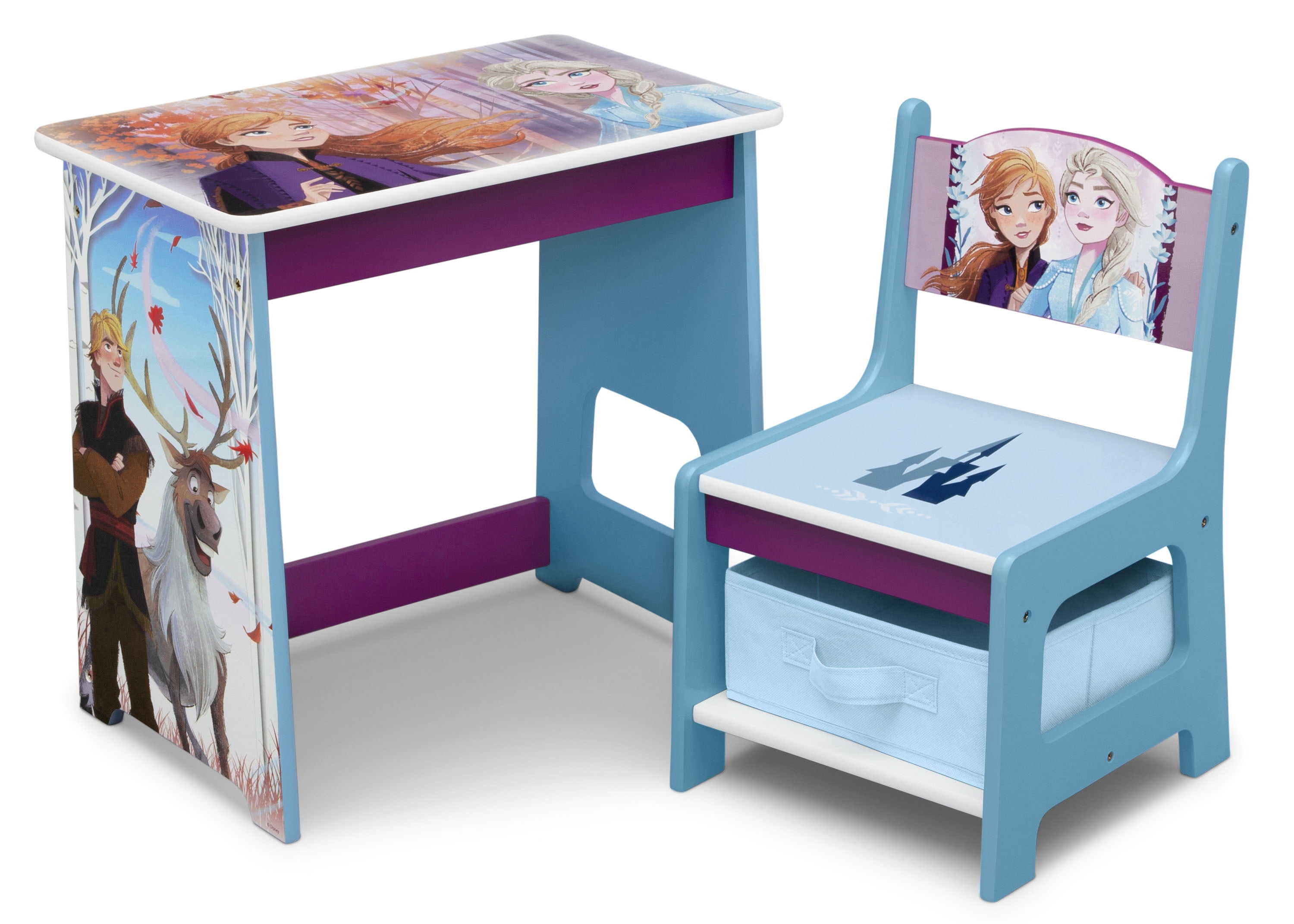 Delta Children Chair Desk With Storage Bin, Disney Frozen atelier