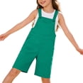 thumbnail image 4 of Coerni Little Boys Girls Twill Shortalls Toddler Kids Summer Bib Overall Shorts Straight Leg Loose Fit Cotton Short Overalls Romper, 4 of 9