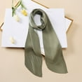 thumbnail image 2 of Caywon Women Plain Solid Color Scarf Long Neckerchief Hair Solid Neckerchief Hair Decorative Lightweight Square Neckerchief Chiffon Scarf Square, 2 of 3