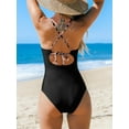 thumbnail image 2 of Cupshe Women's One Piece Swimsuit High Neck Tummy Control Swimwear Bathing Suit, Size XS-XL, 2 of 7