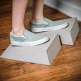 thumbnail image 3 of Trademark Innovations 12" Foam Incline Wedge for Yoga Stretching (Set of 2, Dove Gray), 3 of 5
