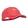 thumbnail image 5 of Glam Ma Embroidered Washed Cap - Red OSFM, 5 of 5