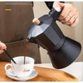 thumbnail image 3 of 6-Cup Black Coffee Maker, Made of Aluminum, Compatible with All Heat Sources Except Induction, 3 of 3
