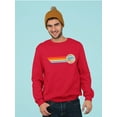 thumbnail image 2 of Retro Dippin' Dots Ice Cream Stripes - Cool Summer Graphic Men's Sweatshirt, 2 of 4