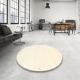 thumbnail image 4 of Ahgly Company Machine Washable Indoor Round Contemporary Peach Beige Area Rugs, 5' Round, 4 of 7