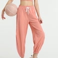 thumbnail image 2 of JOANKDMI Athleta Pants Women Basketball Running Drawstring Straight Leg Breathable Quick Dry Bottoms Elastic Waisted Joggers Sports Active Workout Trousers, 2 of 5