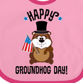 thumbnail image 4 of Inktastic Happy Groundhog Day February Boys or Girls Baby Bib, 4 of 4