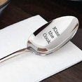 thumbnail image 3 of Kiss the Cook engraved spoon gift for wife Gift for her Witty gifts Christmas, 3 of 4