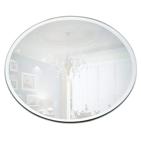 Round Mirror Candle Plate Set Box Of 12 Trays 10 Inch Diameter With Beveled Edge For Centerpieces Wall Décor Crafts