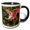 Black/White, variant on 3drose, Usa, Louisiana, Jefferson Island. Roseate Spoonbill in Flight., 11oz Two-tone Yellow Mug