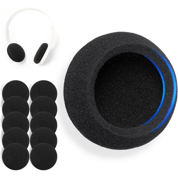 5 Pairs Foam Ear Pads Compatible with Plantronics HW 510 520,Audio 310/345/476/628,Poly Blackwire C210/C220/C310/C320/C325/C3200/C3210/C3220/C3225,DA45 Headphone Thickness Cushion Ear Pads