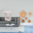 thumbnail image 2 of Mesita De Noche Tejida En Ratán Con Decoración Para Colgar En La Pared. Práctica Mesa Esquinera Para Hotel, Cafetería, Pasillo, Sala De Estar, Balcón, Salón De Té, Dormitorio O Porche., 2 of 8