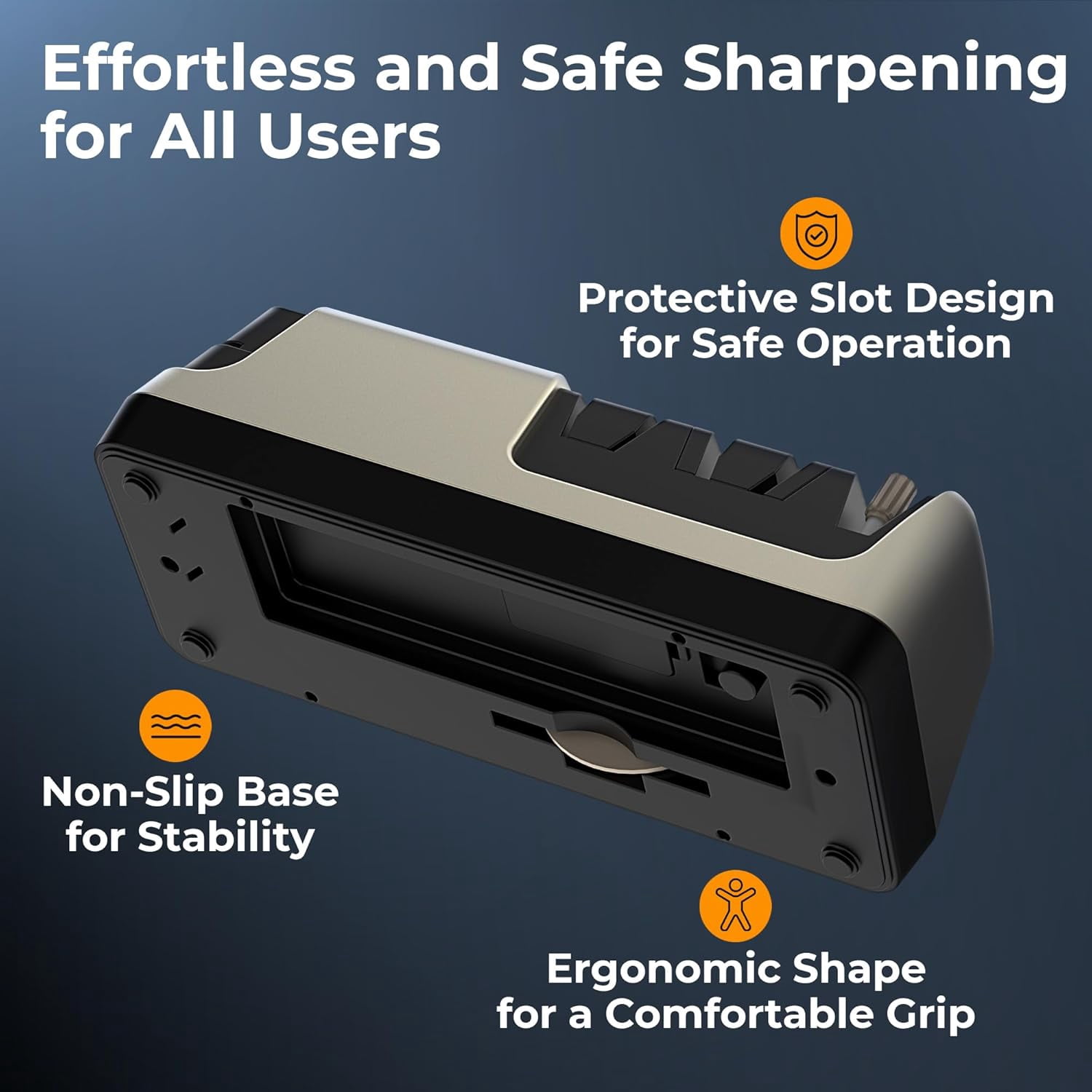 Electric Knife Sharpener with LCD Display, 5-in-1 Professional Sharpener Adjustable Speed  Wheel Ceramic Rod for Kitchen Knives Scissors Gold