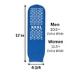 thumbnail image 5 of Calcetines antideslizantes tipo pantufla 3XL, 3 pares, azul, 5 of 5