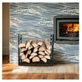 thumbnail image 4 of Firewood Rack with Kindling Holder, 3ft Heavy Duty Metal Firewood Holder, 30" Tall Indoor/Outdoor Log Rack Wood Holder for Fireplace Kindling Wood Storage and Stove Accessories, 4 of 7
