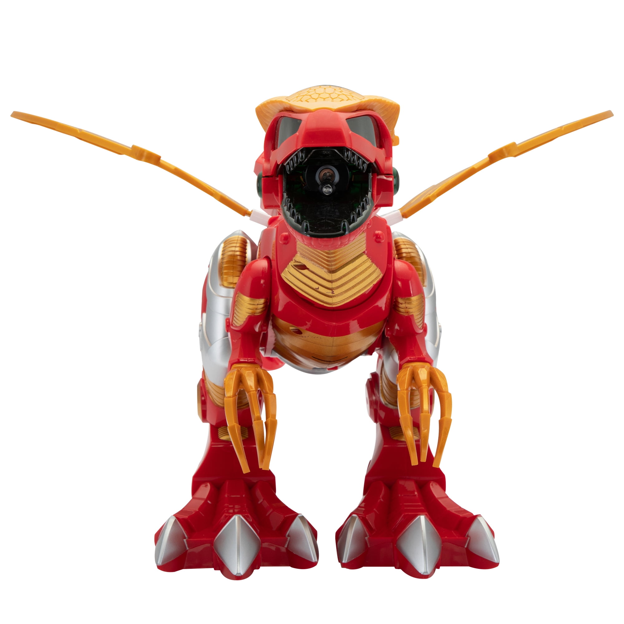 Remote Control Dinosaur Toy, Intelligent Dinosaur Robot with Spray Mist and Battle Mode for Toddler 3-6 Year Old, Red & Gold Remote Control Dinosaur Toy, Intelligent Dinosaur Robot with Spray Mist and Battle Mode for Toddler 3-6 Year Old, Red & Gold