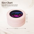 thumbnail image 2 of Yiaed Futuristic Purple Panther A、 Print Travel Jewelry Case Bridesmaid Gift Boxes Jewelry Travel Organizer Small Round Jewelry Box Mini Storage-Pink, 2 of 7