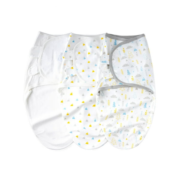 Mantita Insular SU3007 3PCS Baby Swaddle Wrap Manta Manta de dormir infantil de algodón suave con lindo patrón de bosque para bebés recién nacidos Niños Niñas insular Mantita