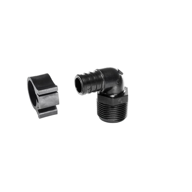 Elbow Flair-It Central PEXLOCK 30809 Macho 3/4, negro