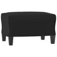 thumbnail image 3 of vidaXL 3 Piece Sofa Set with Pillows Black Faux Leather, 3 of 5