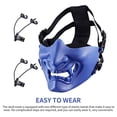 thumbnail image 4 of Máscara De Media Cara Máscara De Calavera De Halloween Multipropósito Fácil De Usar Máscara De Cara De Terror Con Bandas Elásticas Para Fiesta Cosplay Actividades Al Aire Libre Inevent HA018052-00, 4 of 7