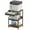 A-Brown, variant on 3-Tier Printer Stand With Adjustable Height (5 Levels), Wheels & Mesh Drawer - Multicolor Classics