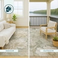 thumbnail image 4 of Addison Rugs Chantille Indoor/Outdoor Transitional Floral Mint Machine Washable Rectangle Rug, 3' x 5', 4 of 8
