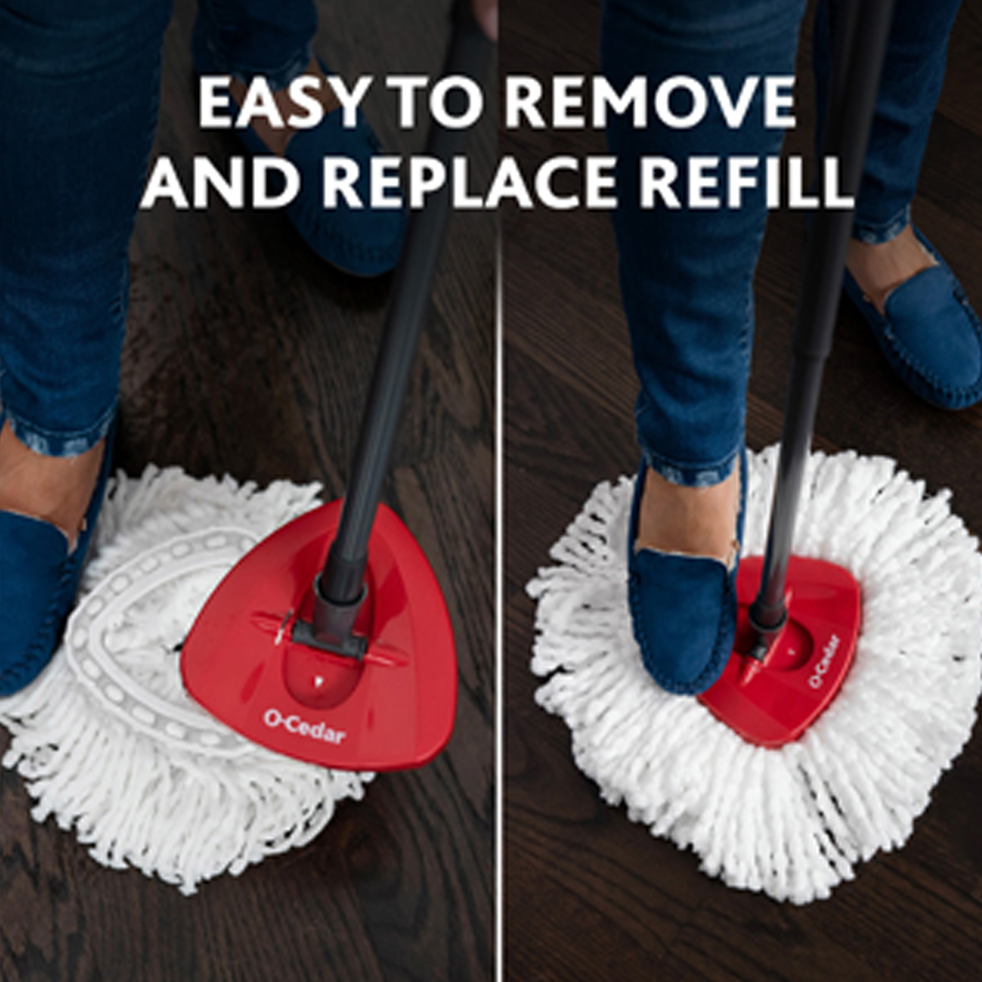 O-Cedar EasyWring Spin Mop & Bucket System With 4 Refills photo 8