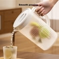 thumbnail image 4 of Jarra grande con tapa, 2,7 l, de plástico, for bebidas, zumos, té helado, nevera, botella de agua, leche, hervidor frío, 4 of 5