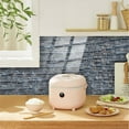 thumbnail image 4 of Liyamei Realistic Wall Stickers Decorative PVC Peel And Stick Tile Backsplash For Kitchen Bathroom Living Room Home, 4 of 4