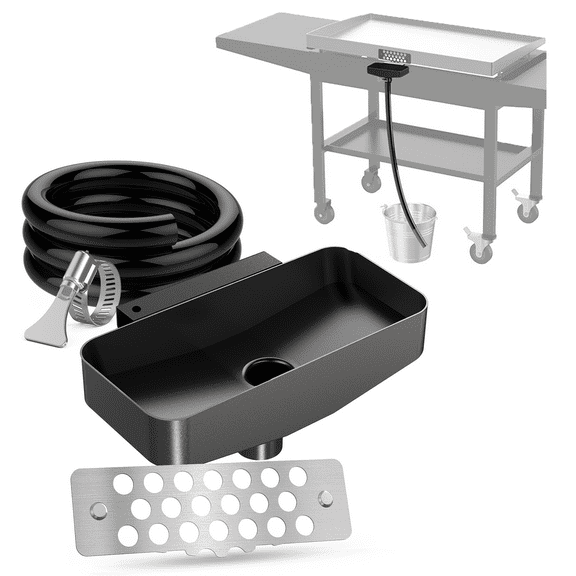 Upgrade Rear Blackstone Grease Catcher,Blackstone Grease Trap with Separate Magnetic Grease Gate for Blackstone,Innovative Blackstone Griddle Accessories,Compatible with Blackstone 36"