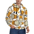 thumbnail image 2 of Goofa Giraffes Head for Men's Hooded Sweatshirt - Lightweight Pullover Hoodie with Kangaroo Pocket, Perfect for Everyday Wear-Medium, 2 of 7