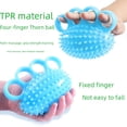 thumbnail image 3 of Entrenamiento de rehabilitación con pelota de agarre con cuatro dedos, pelota de agarre con presión, parálisis parcial, viento, fuerza de la mano, fortalecimiento de la fuerza de la mano, 3 of 3