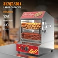 thumbnail image 4 of Ktaxon 31.7QT/30L Hot Dog Steamer, 2-Tier Hut Steamer Hot Dog Steamer with Bun Warmer Cooker 175 Hot Dogs & 40 Buns Capacity with Removable Shelves Food Clip for Party Event Concession Stand, 4 of 7
