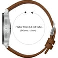 thumbnail image 6 of MYKOMI Leather Strap Compatible with Samsung Galaxy Watch 8 Strap 40mm 44mm/Galaxy Watch 8 Classic 46mm, Soft Genuine Leather Sport Wristband Replacement Band for Men Women, 6 of 7