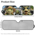 thumbnail image 5 of Garronmavis Turtle Family Driving Windshield Sun Shade Compatible with Jeep Wrangler JK JL Windshield Shade Bolck UV Rays & Protect Car Interior, 5 of 6