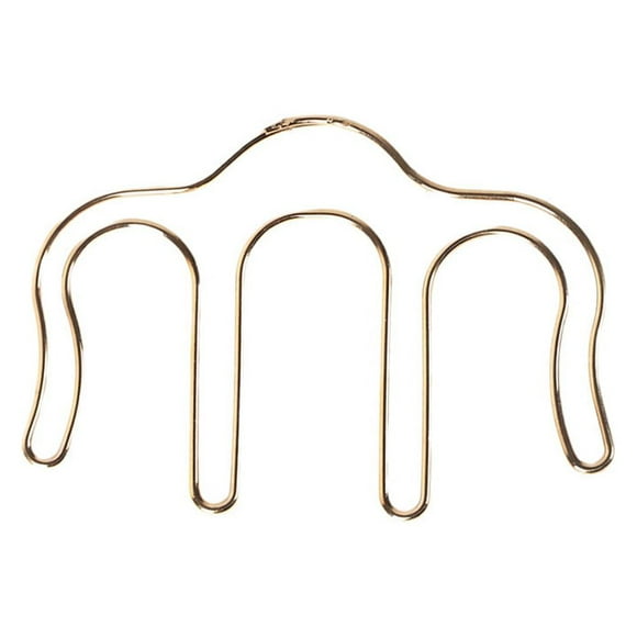 KAKOWELY Clip Créatif Élégant en Forme de m Clip Général Clip de Musique Métal Creusé Marque-Page (Doré) 3.74"X2.76"X0.08 Pouces