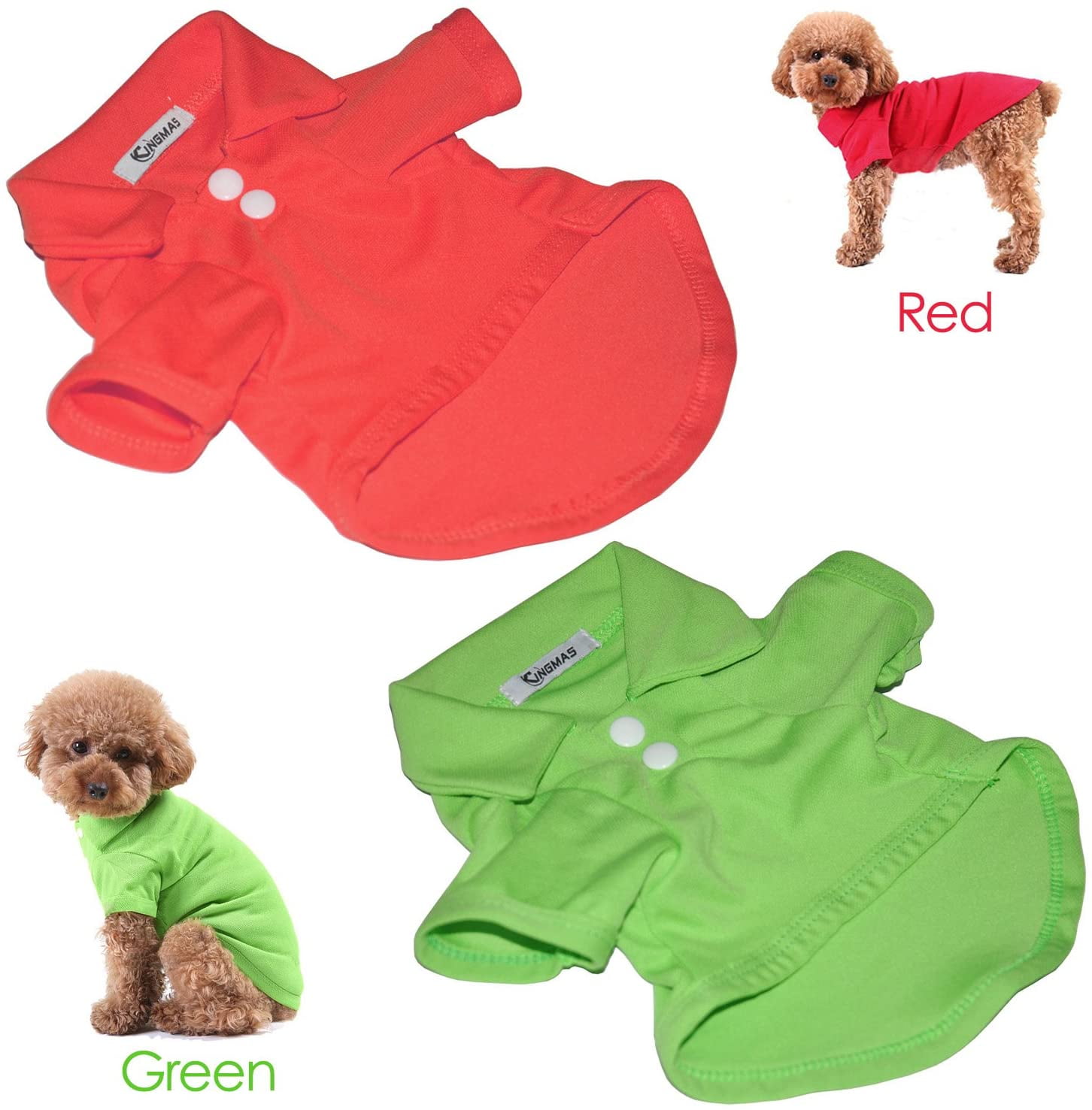 4 Pcs Animal Dog Clothes Dog Polo Tshirts Premium Cotton Puppy Breathable Costumes Doggy Clothes Puppy Shirts For Small Puppies